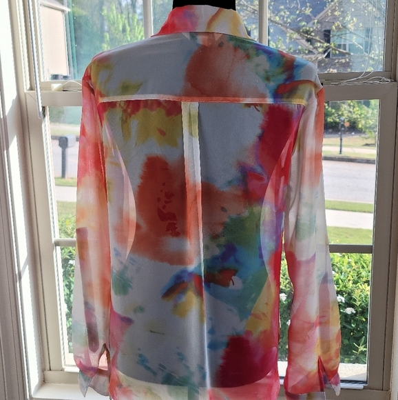 DECREE water color tie-dye blouse - Picture 6 of 11